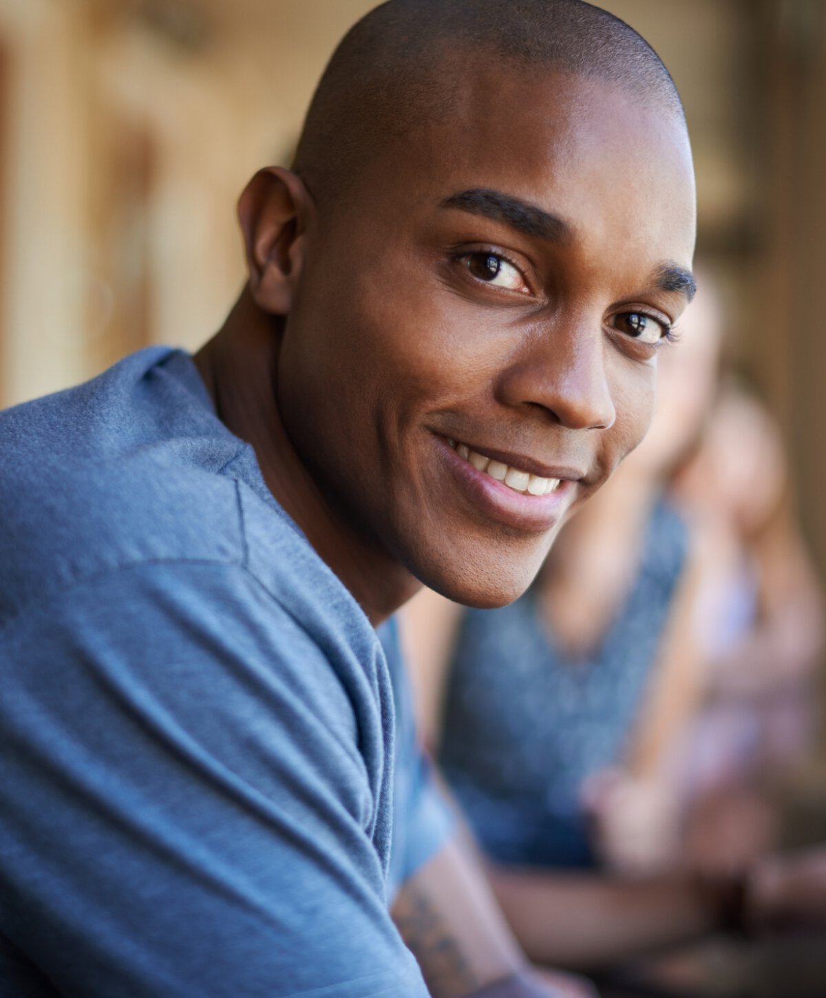 Pembroke Pines, FL Hearing Aid Model smiling