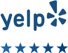 Yelp five stars logo