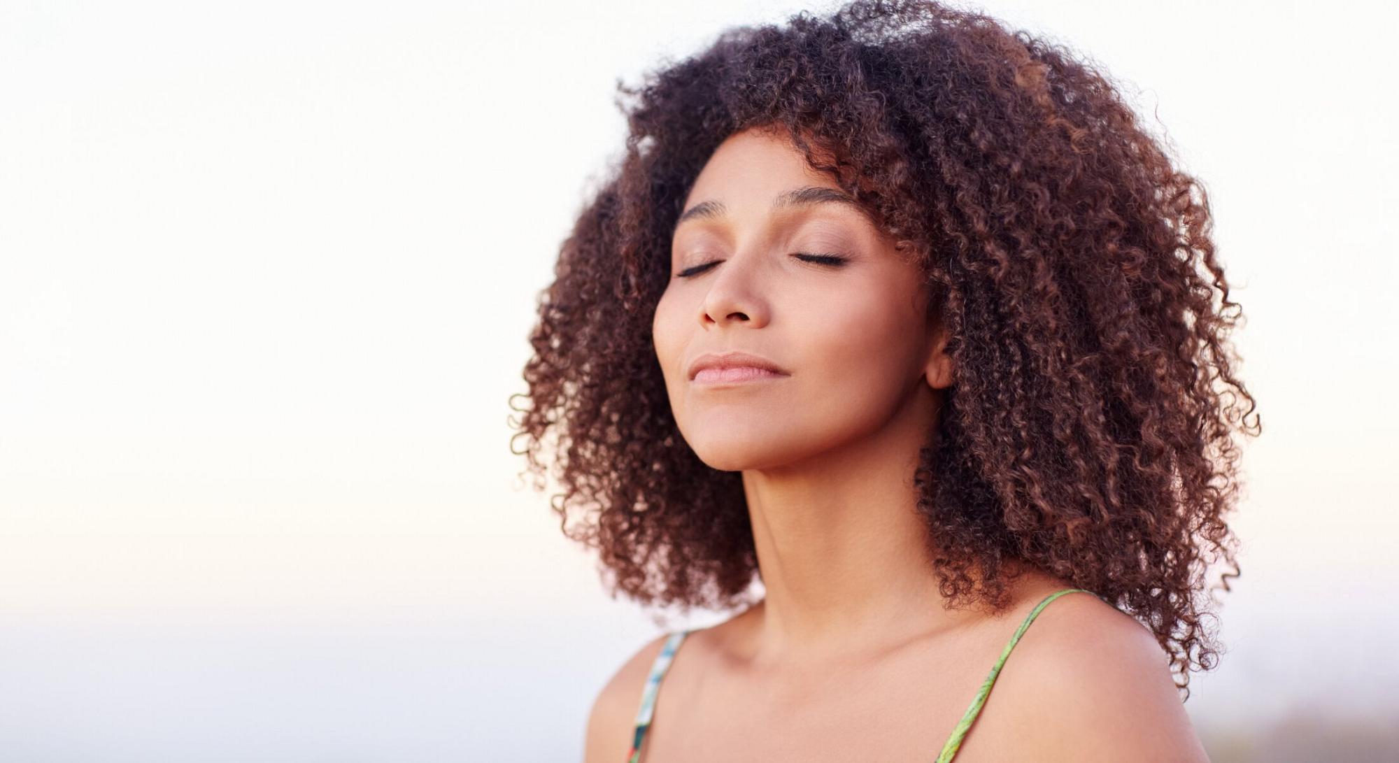 Hollywood Snoring Treatment patient with her eyes closed